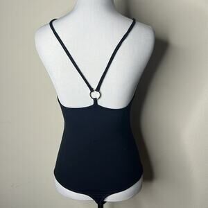 Abercrombie Black High Neck Seamless Bodysuit